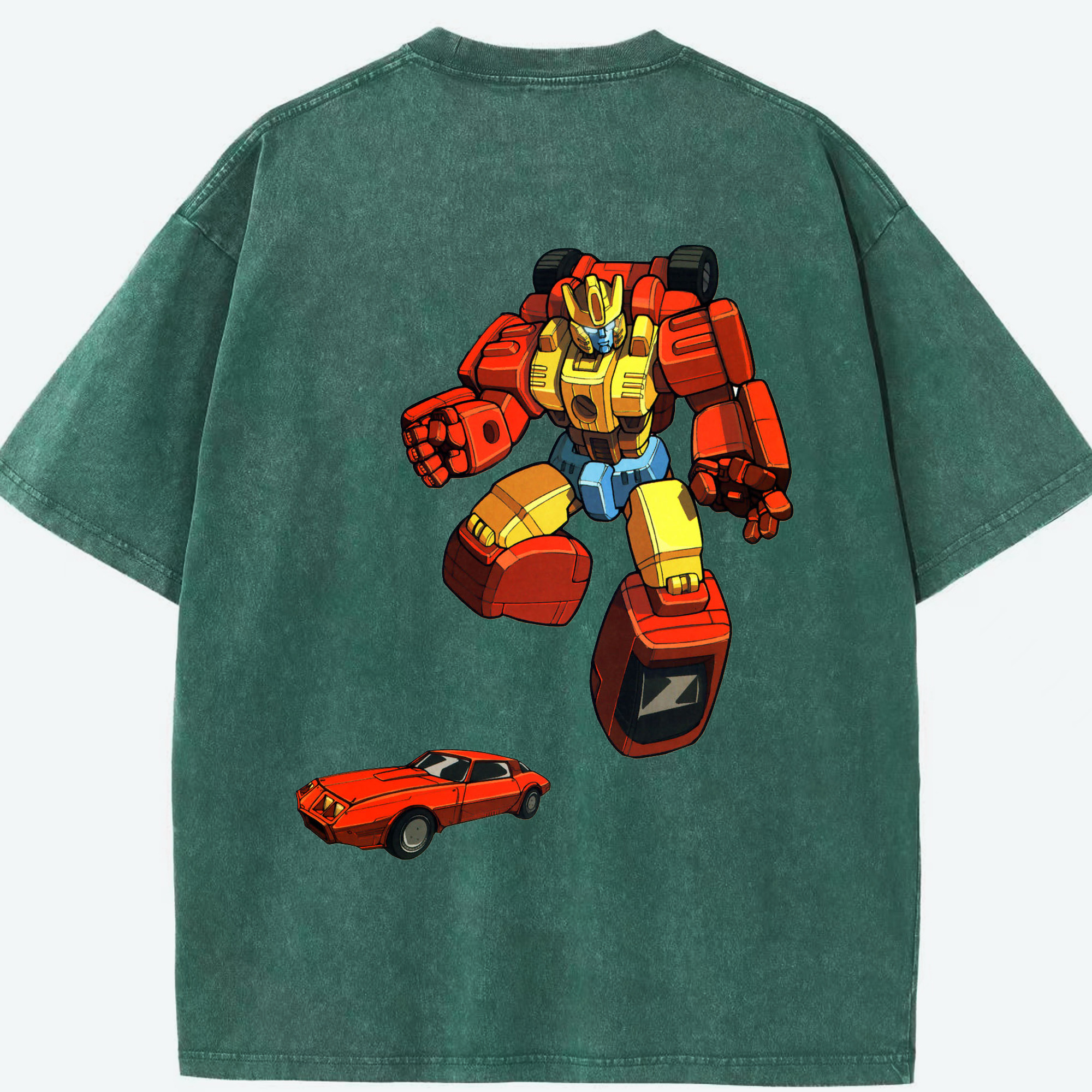 （画像用）  綿100% ヴィンテージ風 半袖Tシャツ（背面プリント）